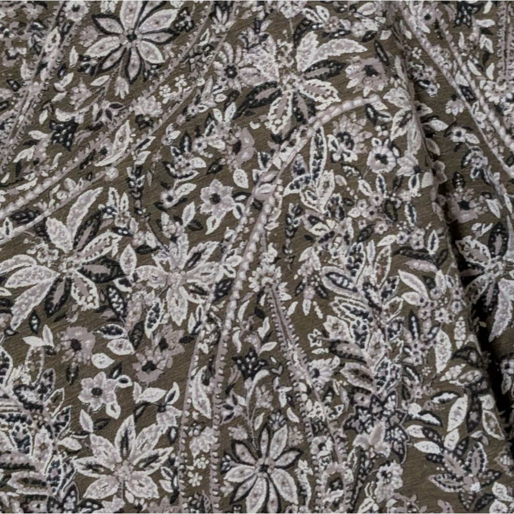 Lucky Brand pop over top blouse size 3X ditzy floral boho mature business casual - Picture 9 of 10